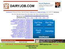 Tablet Screenshot of dairyjob.com